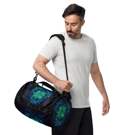 Weird Flowers All-over print gym bag