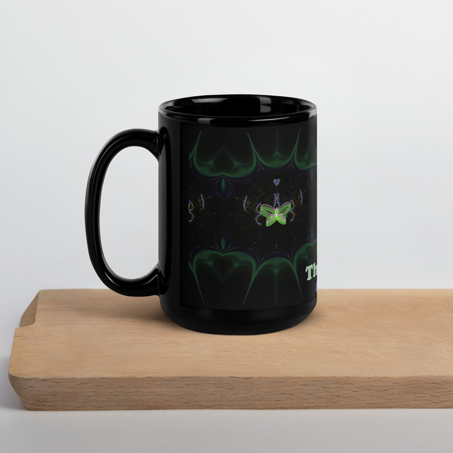 Dangerous Love Black Glossy Mug