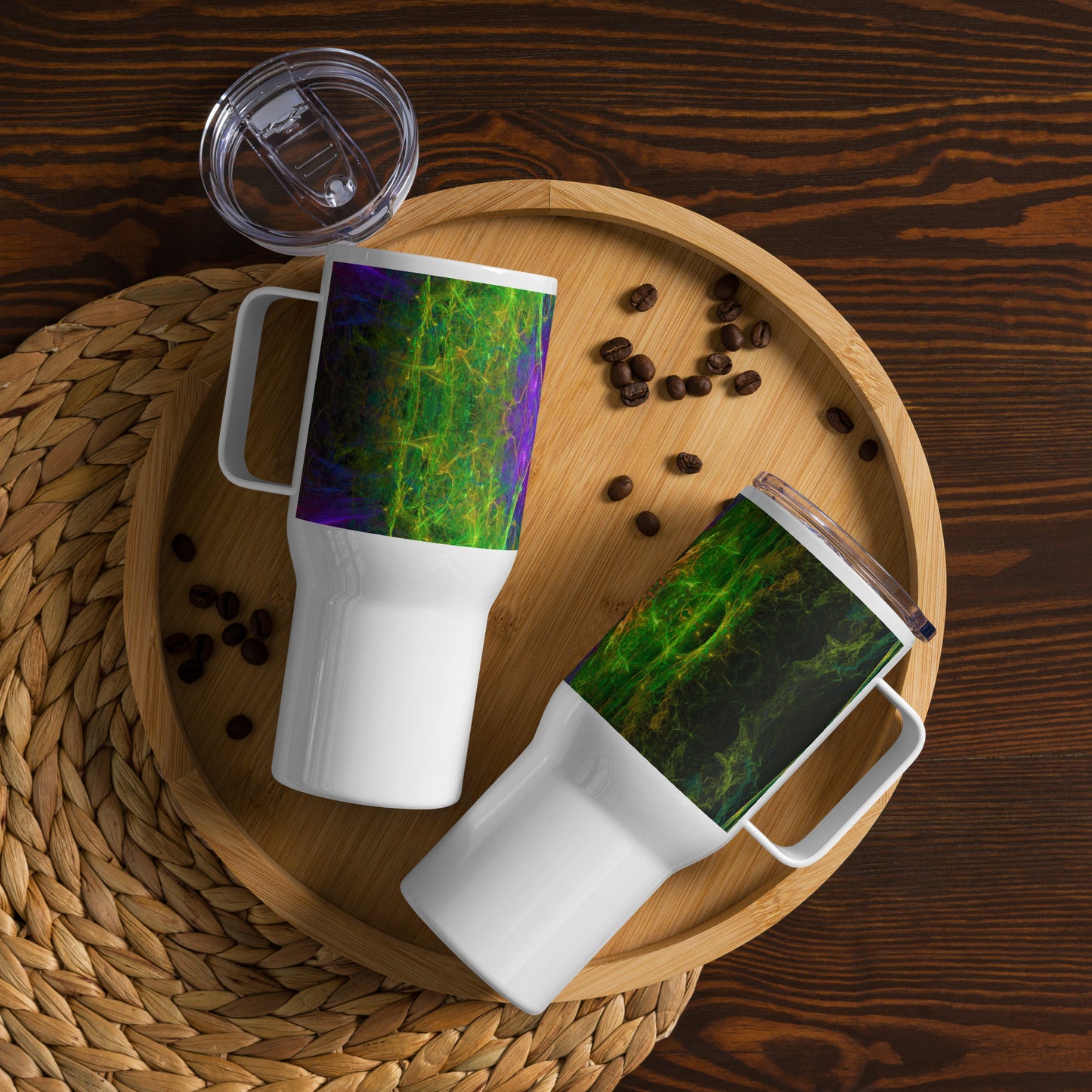 Travel mug with a handle Tree of Life